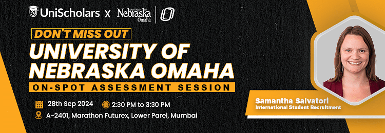 University of Nebraska Omaha - On Spot assessment and offer holder event - Mumbai Featured Image