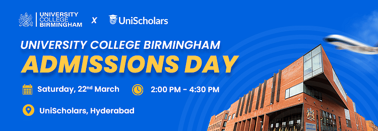 University College Birmingham Admissions Day Hyderabad Featured Image